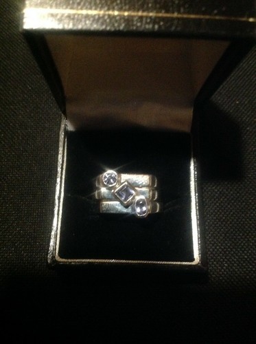 Sapphire puzzle ring - sapphire,