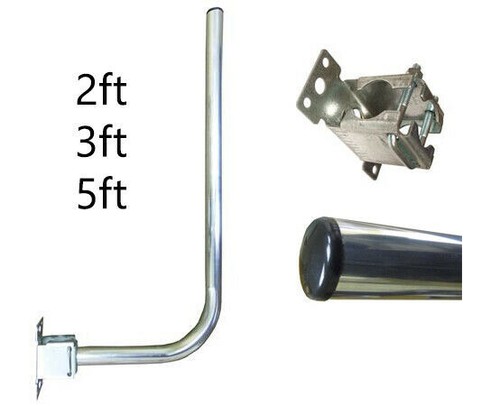 Shaped pole bracket - shaped, tv