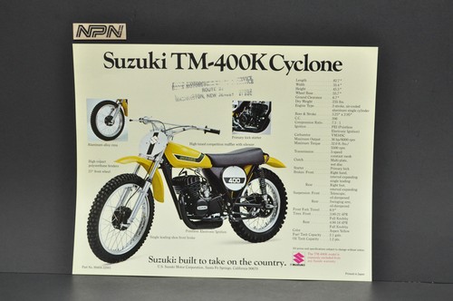 Vintage nos 1973 suzuki tm400 - nos,