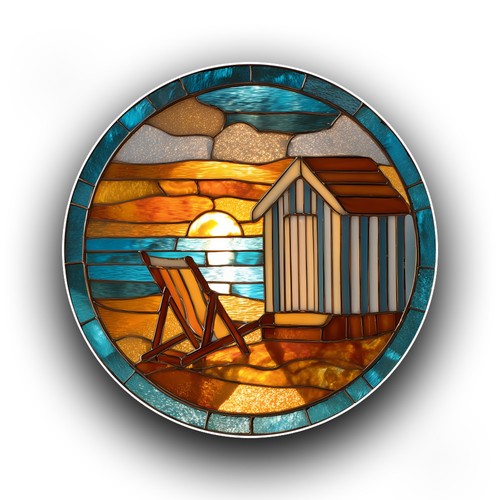 Beach hut and deckchair - hut,