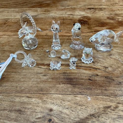 Crystal and swarovski glass - and,