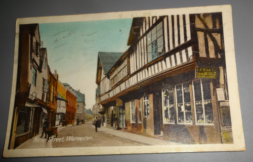 New street worcester postcard - new,