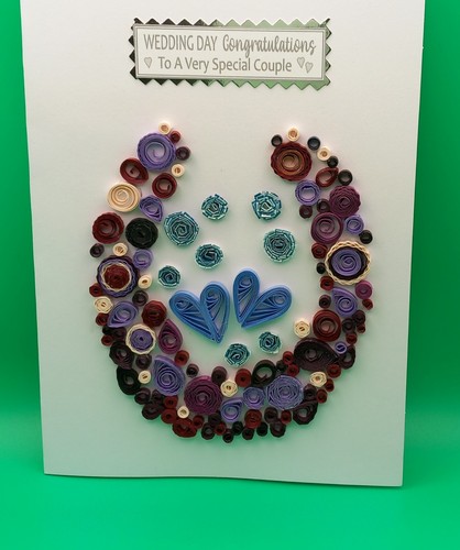 Handmade quilled card - handmade,