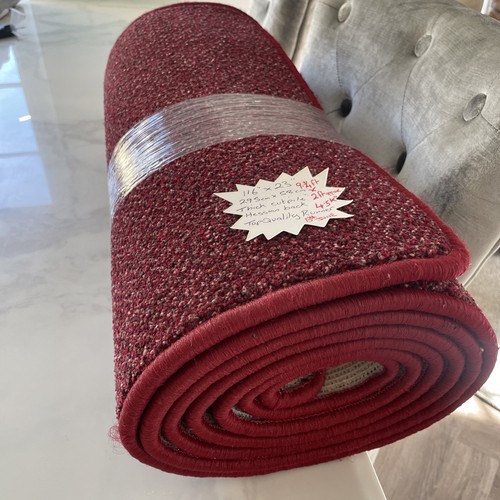 Red burgundy speckled hallway - red/burgundy,