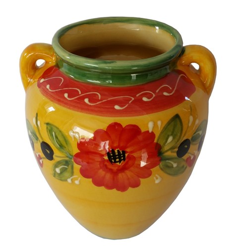 Spanish ceramic hanging urn - spanish,