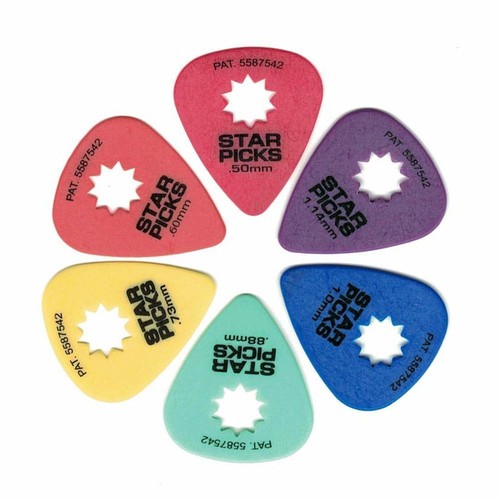 Cleartone star picks guitar - 'star, picks'