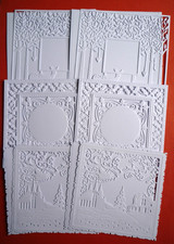 Die cut embossed forest - die, &