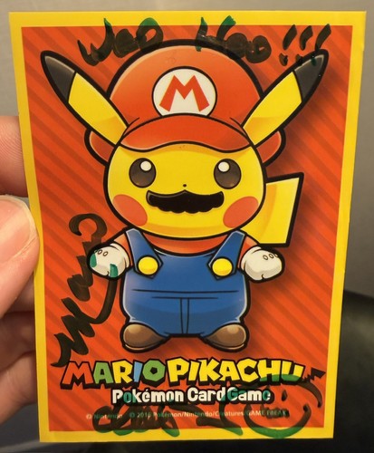 Mario pikachu sleeve signed - mario, by