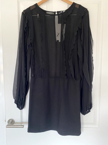 Zara women long sleeve black - zara,