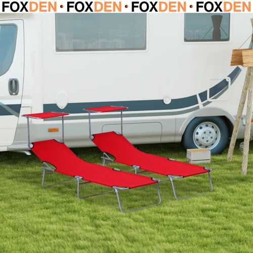 Pcs folding sun lounger - folding,