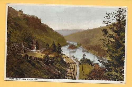 Postcard three county view - postcard;,