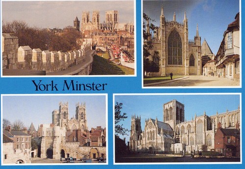 England postcard york minster - england,