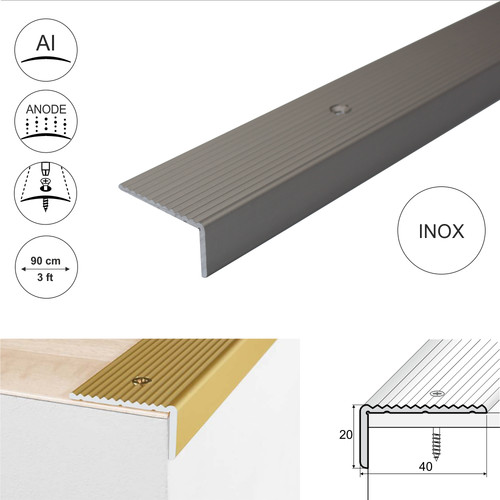Aluminium anti non slip stair - non,