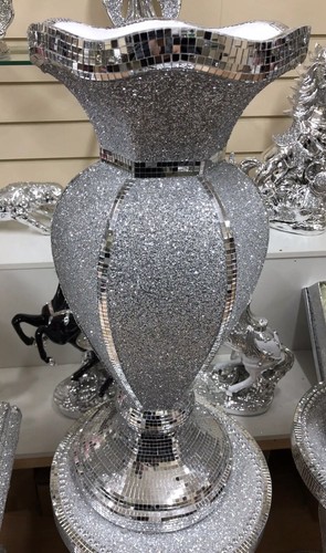 Mirrored floor vase silver - floor,