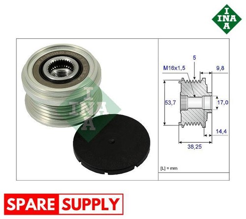 Alternator freewheel clutch - alternator,