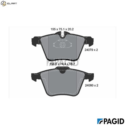 Brake pad set disc - pad,