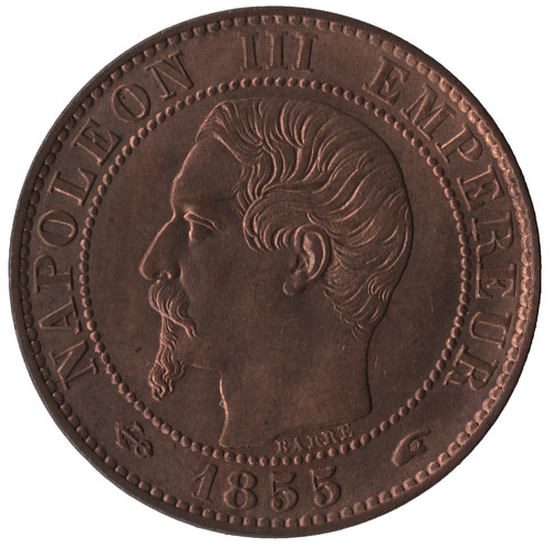 1855 france centimes - a,