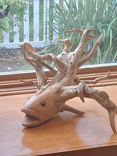 Driftwood scupture art - driftwood,