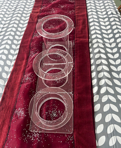 Clear acrylic tier cake - 3-tier,