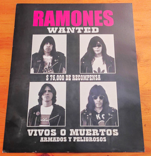 Ramones wanted poster print - ramones, poster/print