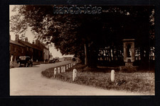 Bamburgh - Village Scene & The Village Pump - real photographic postcard