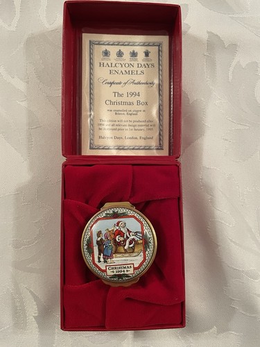Halcyon days enamel box the - days,