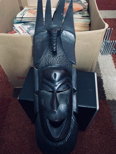 African wall mask - african,