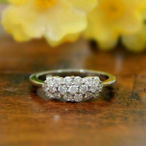 Round cut white diamond - diamond, women