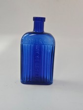 OVAL BLUE POISON BOTTLE