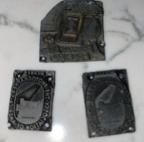 Antique printing plates - printing,