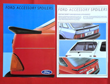 1986-87 FORD SPOILERS Sales Brochure - Fiesta Escort Orion Capri Sierra Granada