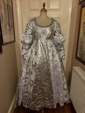 WOMENS MEDIEVAL PRINCESS COSTUME DRESS PANTOMIME PANTO THEATRE THEATRICAL ?