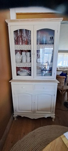 Vintage cream painted glazed - cream,