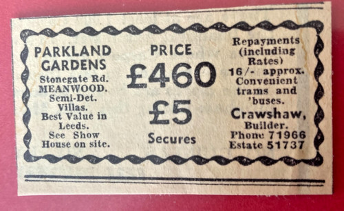 Vintage 1935 meanwood - vintage, leeds