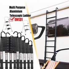 Black Telescopic Ladder With