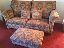 Handmade Duresta sofa & foot stool. (COLLECTION  STAFFORD or buyer pays delivery