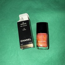 CHANEL 12 TANGO Vintage Bright Shimmery Tangerine Nail Varnish Boxed