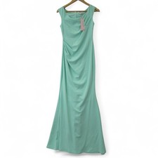 City Goddess Maxi Dress UK 10 Mint Green Mermaid Prom Formal Event - Preloved 