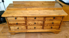 Laura Ashley Apothecory  Chest of Nine Drawers Solid Wood Vintage Very Stylish