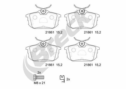 New brake pad set disc - brake,