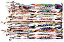 Handmade Friendship Bracelets - Vibrant Fabric Bracelets for Celebrating Friends