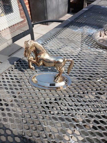 Antique brass horse figurene - antique,