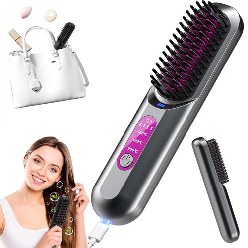 Cordless heated hair - heated,