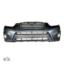 2010-2012 Hyundai Santa FE Mk2 Complete Front Bumper Grilles in Stone Gray S6G