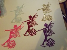 5  Die cuts  Fairies   cut form Quality Glitter card