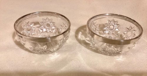 Pair antique silver rim - silver,