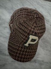 BNWT Polo Ralph Lauren Glen Plaid Tweed Brown Ball Cap.