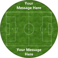 Football Pitch Personalised Cake Toppers Edible Icing Wafer Decor Party Sport