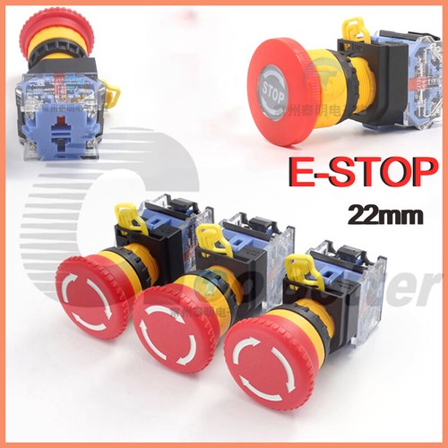 22mm stop switches push - e-stop,