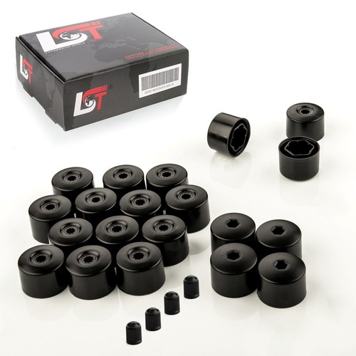 20x wheel bolt caps - , black